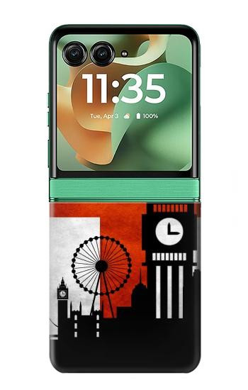 S2979 England Football Soccer Hülle Schutzhülle Taschen für Motorola Razr 70+,60+, Razr+ (2026, 2025, 2024)
