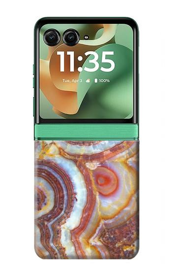 S3034 Colored Marble Texture Printed Hülle Schutzhülle Taschen für Motorola Razr 70+,60+, Razr+ (2026, 2025, 2024)
