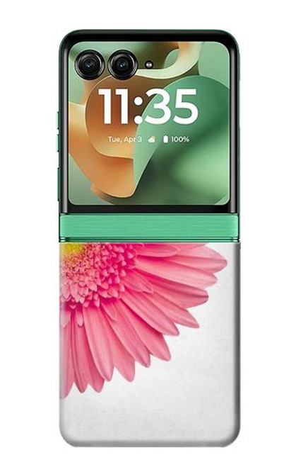 S3044 Vintage Pink Gerbera Daisy Hülle Schutzhülle Taschen für Motorola Razr 60, Razr 2025