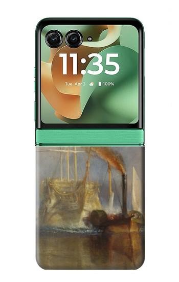 S3338 J. M. W. Turner The Fighting Temeraire Hülle Schutzhülle Taschen für Motorola Razr 70+,60+, Razr+ (2026, 2025, 2024)