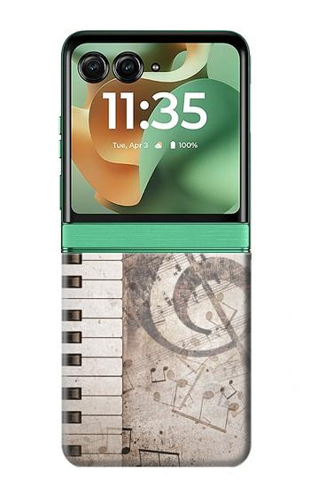 S3390 Music Note Hülle Schutzhülle Taschen für Motorola Razr 70+,60+, Razr+ (2026, 2025, 2024)