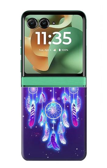 S3484 Cute Galaxy Dream Catcher Hülle Schutzhülle Taschen für Motorola Razr 70+,60+, Razr+ (2026, 2025, 2024)