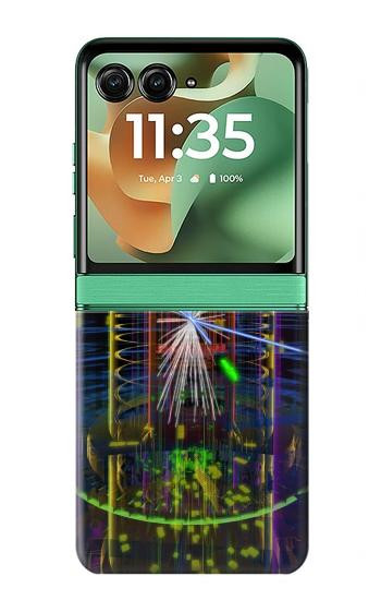 S3545 Quantum Particle Collision Hülle Schutzhülle Taschen für Motorola Razr 70+,60+, Razr+ (2026, 2025, 2024)