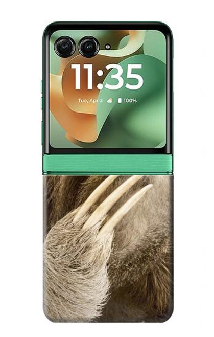 S3559 Sloth Pattern Hülle Schutzhülle Taschen für Motorola Razr 60, Razr 2025