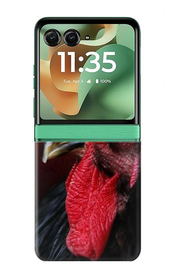 S3797 Chicken Rooster Hülle Schutzhülle Taschen für Motorola Razr 70+,60+, Razr+ (2026, 2025, 2024)