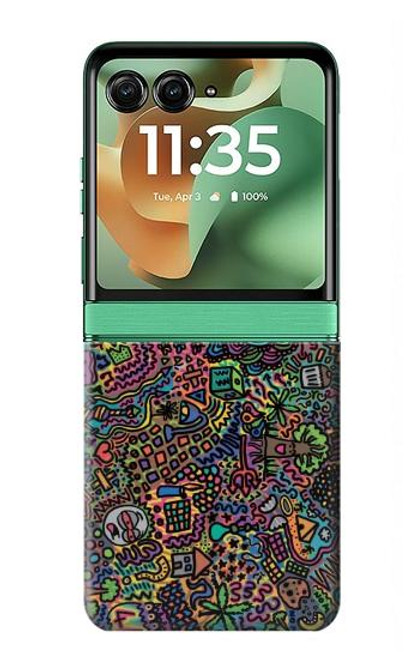 S3815 Psychedelic Art Hülle Schutzhülle Taschen für Motorola Razr 60, Razr 2025