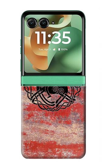 S3831 Viking Norse Ancient Symbol Hülle Schutzhülle Taschen für Motorola Razr 70+,60+, Razr+ (2026, 2025, 2024)