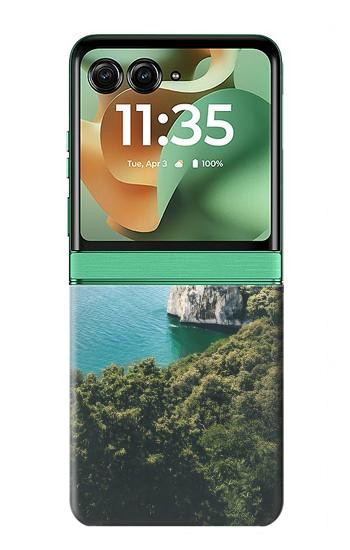 S3865 Europe Duino Beach Italy Hülle Schutzhülle Taschen für Motorola Razr 70+,60+, Razr+ (2026, 2025, 2024)