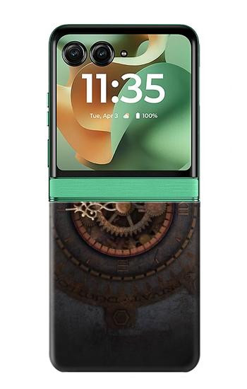 S3908 Vintage Clock Hülle Schutzhülle Taschen für Motorola Razr 70+,60+, Razr+ (2026, 2025, 2024)