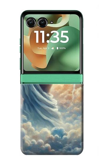 S4028 Zeus God Thunder Power Hülle Schutzhülle Taschen für Motorola Razr 70+,60+, Razr+ (2026, 2025, 2024)