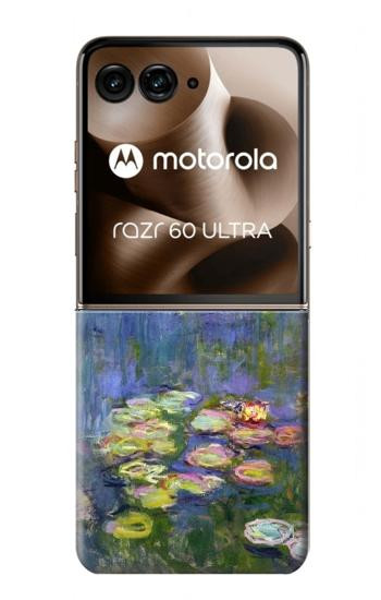 S0997 Claude Monet Water Lilies Hülle Schutzhülle Taschen für Motorola Razr 70 Ultra, 60 Ultra, 50 Ultra, Ultra 2026, Ultra 2025