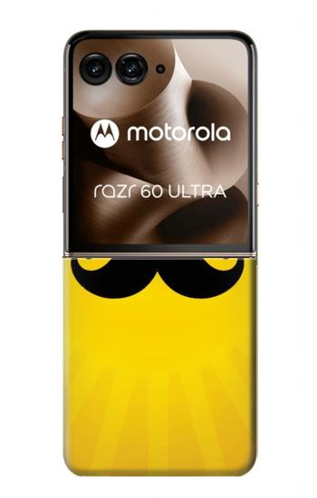 S1145 Yellow Mustache Sun Hülle Schutzhülle Taschen für Motorola Razr 60 Ultra, Razr Ultra 2025