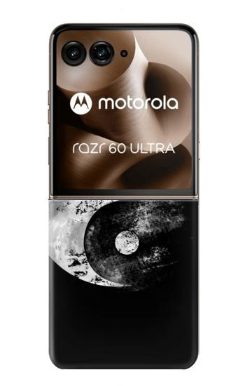 S1372 Moon Yin-Yang Hülle Schutzhülle Taschen für Motorola Razr 70 Ultra, 60 Ultra, 50 Ultra, Ultra 2026, Ultra 2025