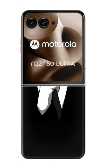 S1591 Anonymous Man in Black Suit Hülle Schutzhülle Taschen für Motorola Razr 70 Ultra, 60 Ultra, 50 Ultra, Ultra 2026, Ultra 2025