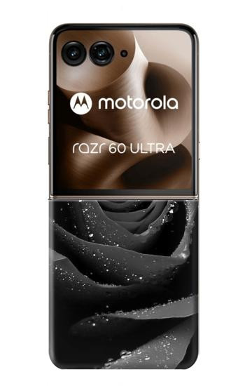 S1598 Black Rose Hülle Schutzhülle Taschen für Motorola Razr 70 Ultra, 60 Ultra, 50 Ultra, Ultra 2026, Ultra 2025