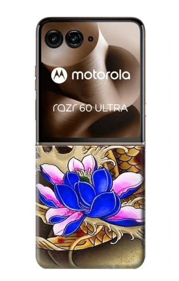 S1604 Carp Koi Fish Japanese Tattoo Hülle Schutzhülle Taschen für Motorola Razr 60 Ultra, Razr Ultra 2025