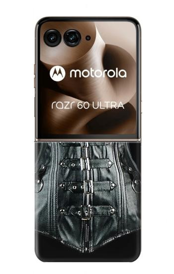 S1639 Gothic Corset Black Hülle Schutzhülle Taschen für Motorola Razr 60 Ultra, Razr Ultra 2025