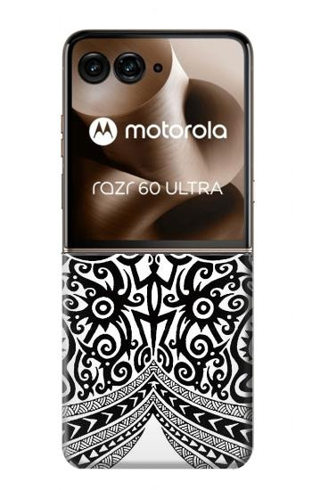 S1655 Maori Tattoo Hülle Schutzhülle Taschen für Motorola Razr 60 Ultra, Razr Ultra 2025