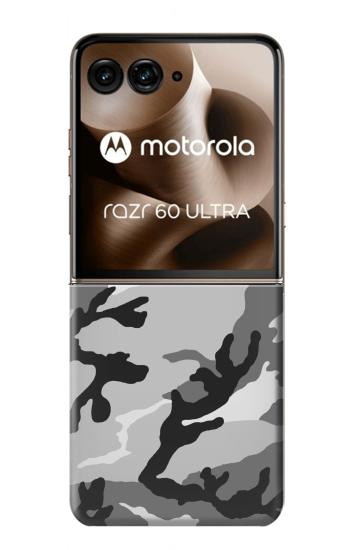 S1721 Snow Camouflage Graphic Printed Hülle Schutzhülle Taschen für Motorola Razr 60 Ultra, Razr Ultra 2025