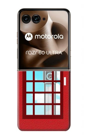S2059 England British Telephone Box Minimalist Hülle Schutzhülle Taschen für Motorola Razr 70 Ultra, 60 Ultra, 50 Ultra, Ultra 2026, Ultra 2025