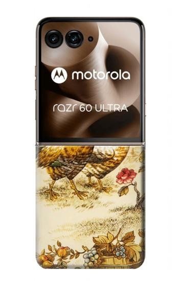 S2181 French Country Chicken Hülle Schutzhülle Taschen für Motorola Razr 70 Ultra, 60 Ultra, 50 Ultra, Ultra 2026, Ultra 2025