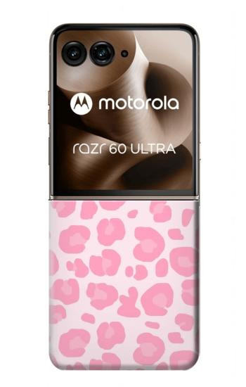 S2213 Pink Leopard Pattern Hülle Schutzhülle Taschen für Motorola Razr 70 Ultra, 60 Ultra, 50 Ultra, Ultra 2026, Ultra 2025