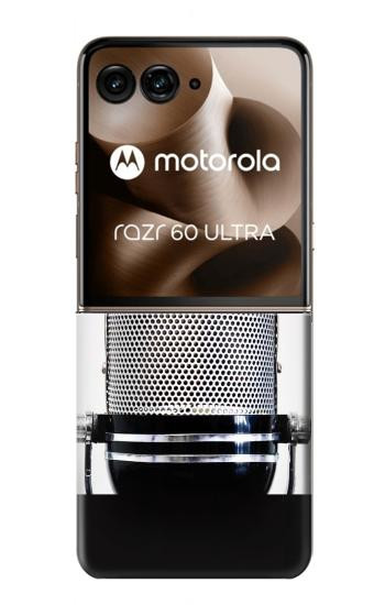 S2381 Vintage Radio Microphone On The Air Hülle Schutzhülle Taschen für Motorola Razr 70 Ultra, 60 Ultra, 50 Ultra, Ultra 2026, Ultra 2025