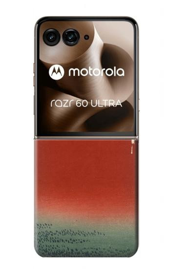 S2390 Katsushika Hokusai Red Fuji Hülle Schutzhülle Taschen für Motorola Razr 60 Ultra, Razr Ultra 2025