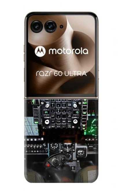 S2435 Fighter Jet Aircraft Cockpit Hülle Schutzhülle Taschen für Motorola Razr 60 Ultra, Razr Ultra 2025