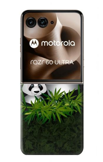 S2441 Panda Family Bamboo Forest Hülle Schutzhülle Taschen für Motorola Razr 70 Ultra, 60 Ultra, 50 Ultra, Ultra 2026, Ultra 2025