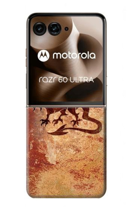 S2485 Dragon Metal Texture Graphic Printed Hülle Schutzhülle Taschen für Motorola Razr 60 Ultra, Razr Ultra 2025