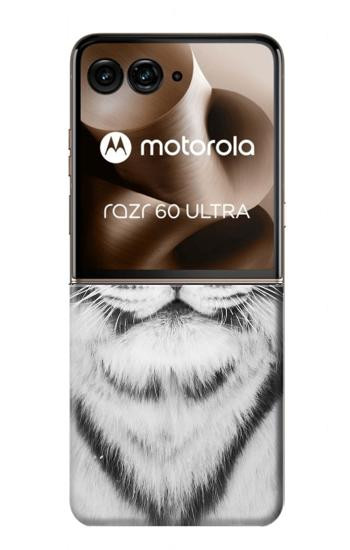 S2553 White Tiger Hülle Schutzhülle Taschen für Motorola Razr 60 Ultra, Razr Ultra 2025
