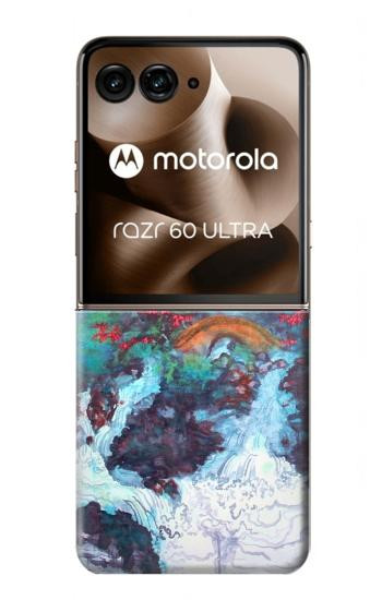 S2724 White Dragon Pool Lui Haisu Hülle Schutzhülle Taschen für Motorola Razr 60 Ultra, Razr Ultra 2025