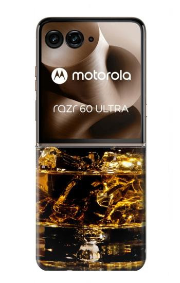 S2742 Ice Whiskey Whisky Glass Hülle Schutzhülle Taschen für Motorola Razr 70 Ultra, 60 Ultra, 50 Ultra, Ultra 2026, Ultra 2025