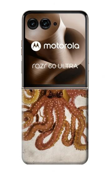 S2801 Vintage Octopus Hülle Schutzhülle Taschen für Motorola Razr 70 Ultra, 60 Ultra, 50 Ultra, Ultra 2026, Ultra 2025