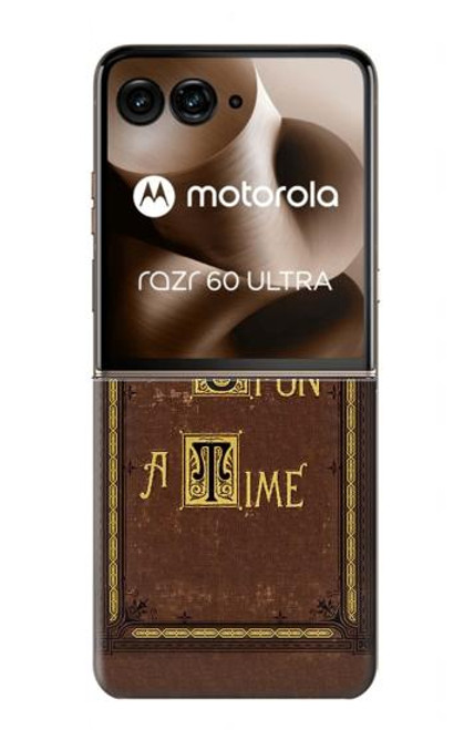 S2824 Once Upon a Time Book Cover Hülle Schutzhülle Taschen für Motorola Razr 60 Ultra, Razr Ultra 2025
