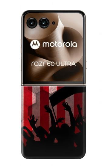 S2989 USA America Soccer Hülle Schutzhülle Taschen für Motorola Razr 70 Ultra, 60 Ultra, 50 Ultra, Ultra 2026, Ultra 2025