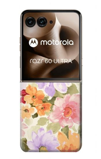 S3035 Sweet Flower Painting Hülle Schutzhülle Taschen für Motorola Razr 70 Ultra, 60 Ultra, 50 Ultra, Ultra 2026, Ultra 2025