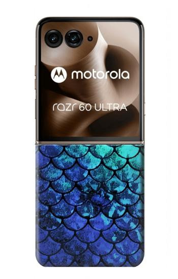 S3047 Green Mermaid Fish Scale Hülle Schutzhülle Taschen für Motorola Razr 70 Ultra, 60 Ultra, 50 Ultra, Ultra 2026, Ultra 2025