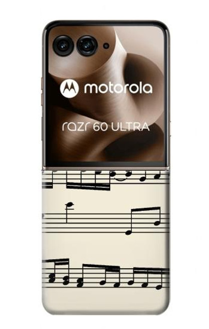 S3082 Music Sheet Hülle Schutzhülle Taschen für Motorola Razr 60 Ultra, Razr Ultra 2025