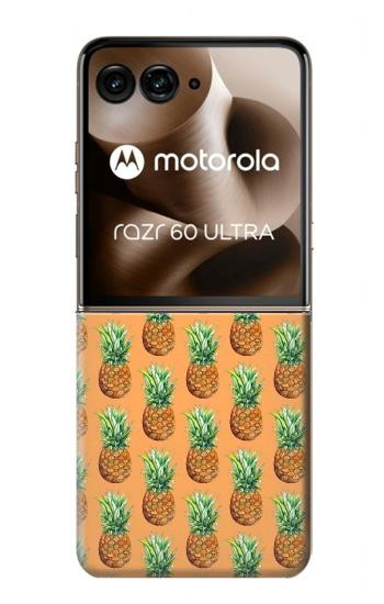 S3258 Pineapple Pattern Hülle Schutzhülle Taschen für Motorola Razr 70 Ultra, 60 Ultra, 50 Ultra, Ultra 2026, Ultra 2025