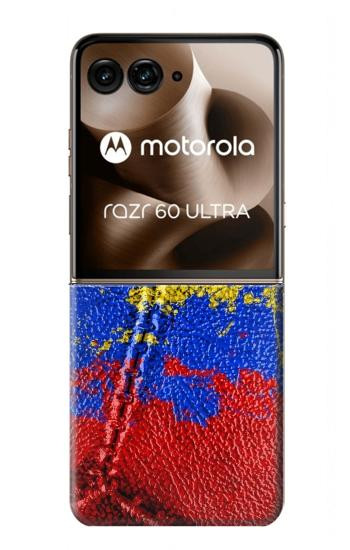 S3306 Colombia Flag Vintage Football Graphic Hülle Schutzhülle Taschen für Motorola Razr 70 Ultra, 60 Ultra, 50 Ultra, Ultra 2026, Ultra 2025