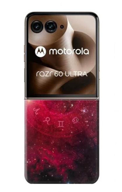 S3368 Zodiac Red Galaxy Hülle Schutzhülle Taschen für Motorola Razr 60 Ultra, Razr Ultra 2025