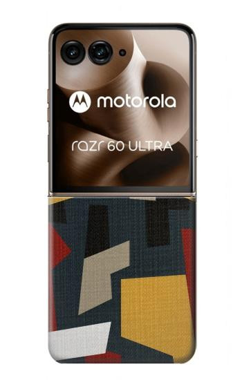 S3386 Abstract Fabric Texture Hülle Schutzhülle Taschen für Motorola Razr 70 Ultra, 60 Ultra, 50 Ultra, Ultra 2026, Ultra 2025