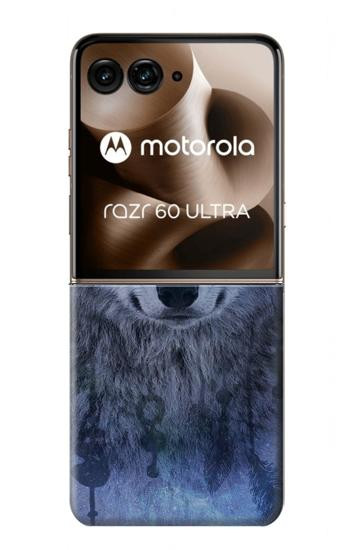 S3410 Wolf Dream Catcher Hülle Schutzhülle Taschen für Motorola Razr 70 Ultra, 60 Ultra, 50 Ultra, Ultra 2026, Ultra 2025