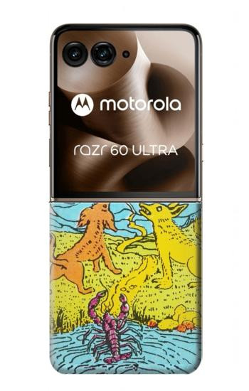 S3435 Tarot Card Moon Hülle Schutzhülle Taschen für Motorola Razr 70 Ultra, 60 Ultra, 50 Ultra, Ultra 2026, Ultra 2025