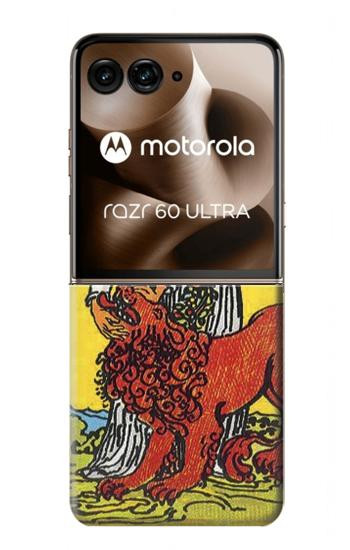 S3458 Strength Tarot Card Hülle Schutzhülle Taschen für Motorola Razr 70 Ultra, 60 Ultra, 50 Ultra, Ultra 2026, Ultra 2025