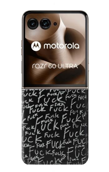 S3478 Funny Words Blackboard Hülle Schutzhülle Taschen für Motorola Razr 70 Ultra, 60 Ultra, 50 Ultra, Ultra 2026, Ultra 2025