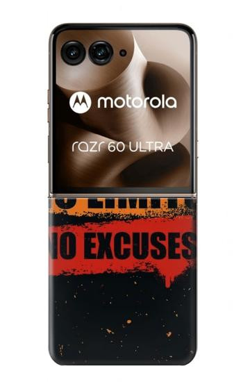 S3492 No Fear Limits Excuses Hülle Schutzhülle Taschen für Motorola Razr 70 Ultra, 60 Ultra, 50 Ultra, Ultra 2026, Ultra 2025