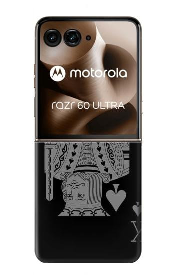 S3520 Black King Spade Hülle Schutzhülle Taschen für Motorola Razr 70 Ultra, 60 Ultra, 50 Ultra, Ultra 2026, Ultra 2025